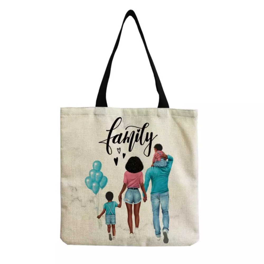 Eco-Friendly Family of Four Folding Tote Bag